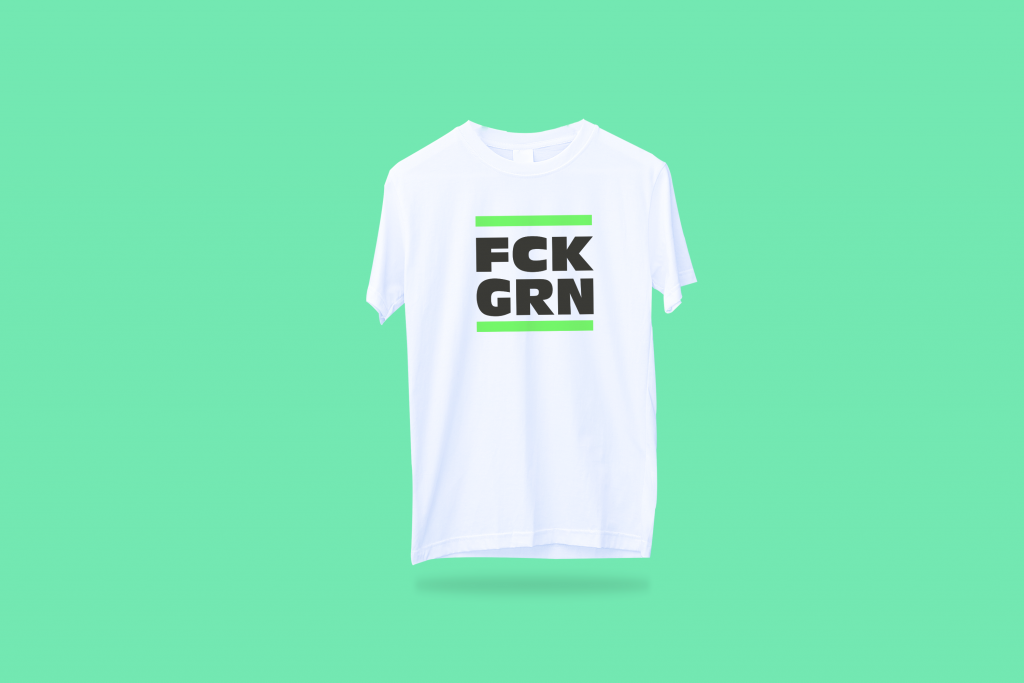 FCK GRN T-Shirt | Statement-Print
