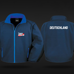 Team Alice Softshell Herren | Deutschland-Print