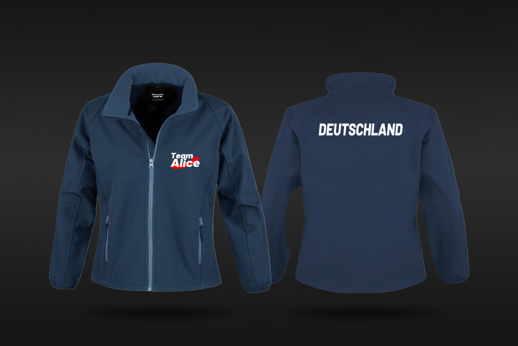 Team Alice Softshell Damen | Deutschland-Print